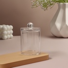 УЦЕНКА Органайзер для ватных палочек, с крышкой, 7×11.5 см, прозрачный - Фото 2