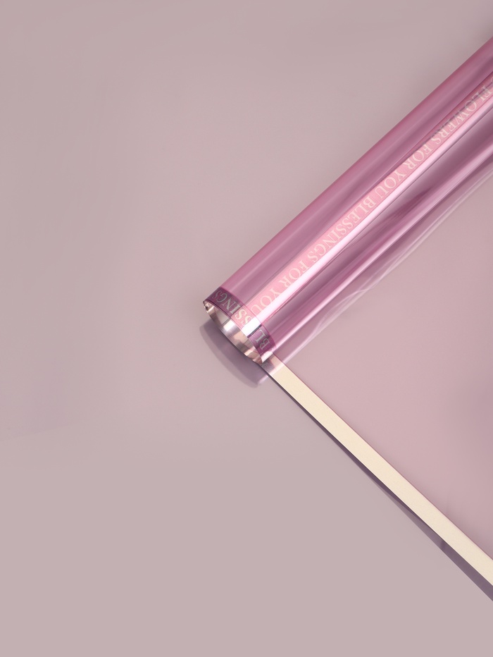 Плёнка для цветов «Для тебя», светло-розовая, 57×57±2 см