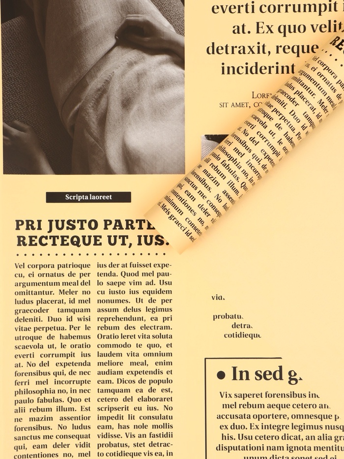 Плёнка флористическая «Газета любви», персиковый, 65 мкм, 50×57±1 см - Фото 1