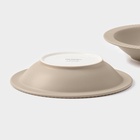 УЦЕНКА Набор тарелок глубоких Magistro Jarwah Lausanne, 2 шт., 21.3×4 см, бежевый - Фото 5