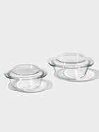 УЦЕНКА Набор кастрюль для запекания «Фуэго», 1/1.5 л, 2 шт., жаропрочное стекло, прозрачный - Фото 2