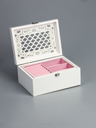 УЦЕНКА Шкатулка дерево для украшений «Белоснежная» 22×16×10 см - Фото 3