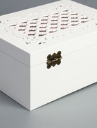 УЦЕНКА Шкатулка дерево для украшений «Белоснежная» 22×16×10 см - Фото 5