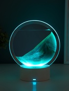 Светильник настольный СТАРТ Sands, LED, 10 Вт, USB, 16×16×20 см, 3хAA, зелёный - Фото 3