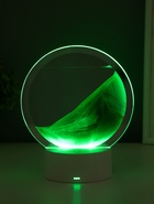 Светильник настольный СТАРТ Sands, LED, 10 Вт, USB, 16×16×20 см, 3хAA, зелёный - Фото 7