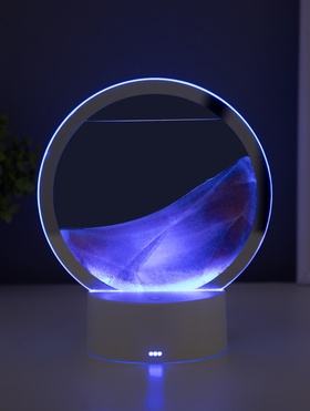 Светильник настольный СТАРТ Sands, LED, 10 Вт, USB, 16×16×20 см, 3хAA, оранжевый