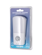 Ночник СТАРТ  NL 2LED "Комета" 1Вт, датчик движения, 3000К,9.5х4х2.5/6.5 см, белый - фото 809551894