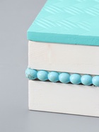 УЦЕНКА Шкатулка дерево с делениями «Плетение» голубой 22.8×15.5×6.8 см - Фото 6