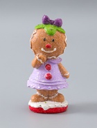 УЦЕНКА Сувенир полистоун «Пряничка в сиреневом платье, с бантиком» 5.5×6.5×15 см - Фото 2