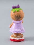 УЦЕНКА Сувенир полистоун «Пряничка в сиреневом платье, с бантиком» 5.5×6.5×15 см - Фото 4