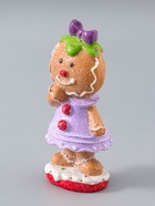 УЦЕНКА Сувенир полистоун «Пряничка в сиреневом платье, с бантиком» 5.5×6.5×15 см - Фото 5