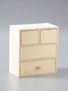 УЦЕНКА Шкатулка для росписи «Комод» 4 ящика 14×15.5×7.5 см - Фото 3
