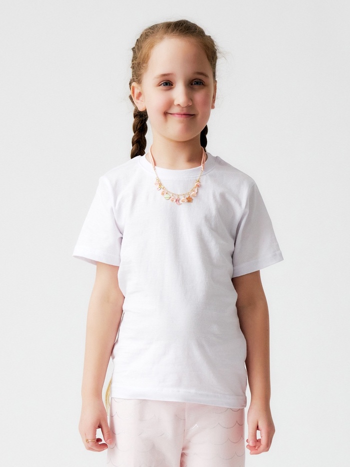 Футболка детская Collorista, белая, рост 128 см - Фото 1
