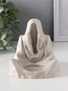 УЦЕНКА Подсвечник "Безликий" 11х11 х11,5 см, серый - Фото 1