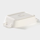 УЦЕНКА Форма для запекания «Долли», 27.5×15.5×5.3 см, белая - Фото 3