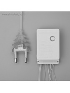 УЦЕНКА Гирлянда «Водопад» 2×1.5 м, IP20, прозрачная нить, 400 LED, свечение белое/синее, 8 режимов, 220 В - Фото 8