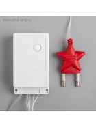 УЦЕНКА Гирлянда «Водопад» 2×1.5 м, IP20, прозрачная нить, 400 LED, свечение белое/синее, 8 режимов, 220 В - Фото 9