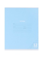 Комплект тетрадей 10 штук «Пастель», 12 листов в косую линейку, обложка мелованный картон  (артикул 10992214)  большой выбор товаров оптом и в розницу по низким ценам с доставкой