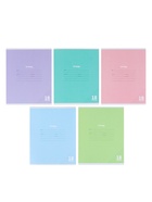 Комплект тетрадей 10 штук «Пастель», 18 листов в линейку, обложка мелованный картон - Фото 1