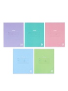 Комплект тетрадей 10 штук «Пастель», 24 листа в линейку, обложка мелованный картон - Фото 1