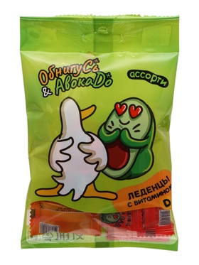 Леденцы со вкусом землянники, апельсина и яблока, флоу‑пак, 15 шт.  (артикул 10998548)  большой выбор товаров оптом и в розницу по низким ценам с доставкой