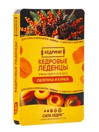 Кедровые леденцы Kedrini, со вкусом облепихи и кураги, блистер, 6 шт. - фото 809577489