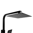 УЦЕНКА Душевая система ZEIN Z1006, смеситель, тропическая и ручная лейка, стойка, черный - Фото 2