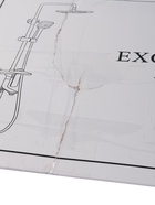 УЦЕНКА Душевая система ZEIN Z1006, смеситель, тропическая и ручная лейка, стойка, черный - Фото 22