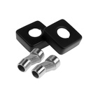 УЦЕНКА Душевая система ZEIN Z1006, смеситель, тропическая и ручная лейка, стойка, черный - Фото 8