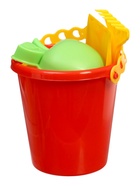 Набор для игры в песке Соломон, ведро 1 литр, 4 формочки фрукты-ягоды, габельки, лопатка - фото 122246196