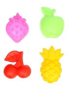 Набор для игры в песке Соломон, ведро 1 литр, 4 формочки фрукты-ягоды, габельки, лопатка - фото 122246201