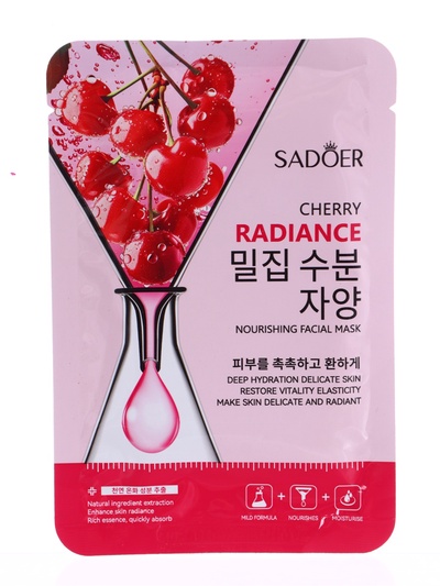 Успокаивающая маска для лица Sadoer "Вишня", 25 мл