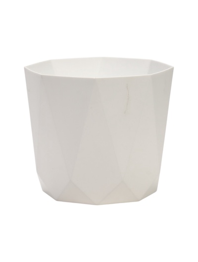 УЦЕНКА Горшок для цветов «Призма», 4.7 л, пластиковый, белый