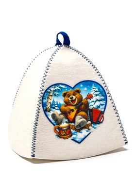 Шапка для бани и сауны «Веселье», полиэфир  (артикул 11005154)  большой выбор товаров оптом и в розницу по низким ценам с доставкой