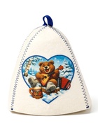 Шапка для бани и сауны «Веселье», полиэфир - фото 809577534