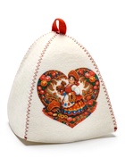 Шапка для бани и сауны «Барыня», полиэфир  (артикул 11005156)  большой выбор товаров оптом и в розницу по низким ценам с доставкой