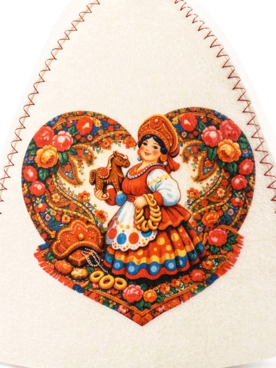 Шапка для бани и сауны «Барыня», полиэфир