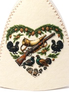 Шапка для бани и сауны «Сердце охотника», полиэфир - фото 809577553