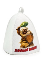 Шапка для бани и сауны «Банный воин», полиэфир - фото 809577569