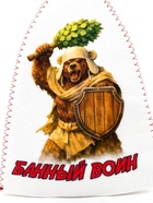 Шапка для бани и сауны «Банный воин», полиэфир - фото 809612903