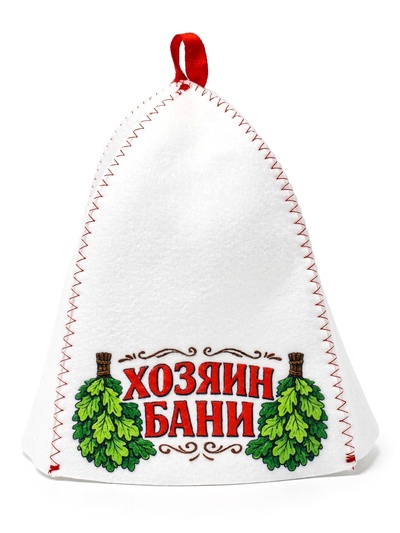 Шапка для бани и сауны «Хозяин бани», полиэфир