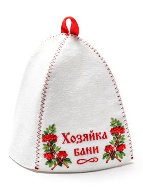Шапка для бани и сауны «Хозяйка бани», полиэфир  (артикул 11005165)  большой выбор товаров оптом и в розницу по низким ценам с доставкой