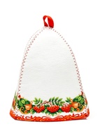 Шапка для бани и сауны «Рябина», полиэфир  (артикул 11005167)  большой выбор товаров оптом и в розницу по низким ценам с доставкой