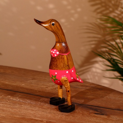 УЦЕНКА Сувенир «Утка в купальнике » дерево 25 см