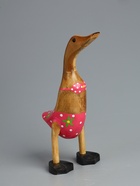 УЦЕНКА Сувенир «Утка в купальнике » дерево 25 см - Фото 2