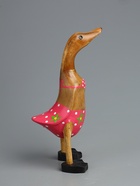 УЦЕНКА Сувенир «Утка в купальнике » дерево 25 см - Фото 3