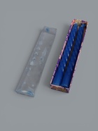 УЦЕНКА Набор свечей ароматических витых, 1.5×15 см, 2 шт., черника - Фото 2