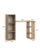 Стол компьютерный «СТК1» 1134×493×1026 мм, цвет дуб золотой - фото 122246219