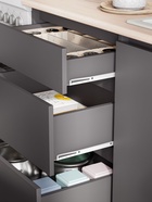 Кухонный гарнитур прямой «Денвер», 2000 мм, цвет графит/дуб сонома - Фото 3