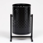 УЦЕНКА Урна уличная «Уралочка» 21 л, 32 х 50 х 26,5 см, черная, бак 0,6 мм - Фото 1